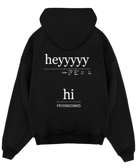 Black Oversized Hoodie Back Design