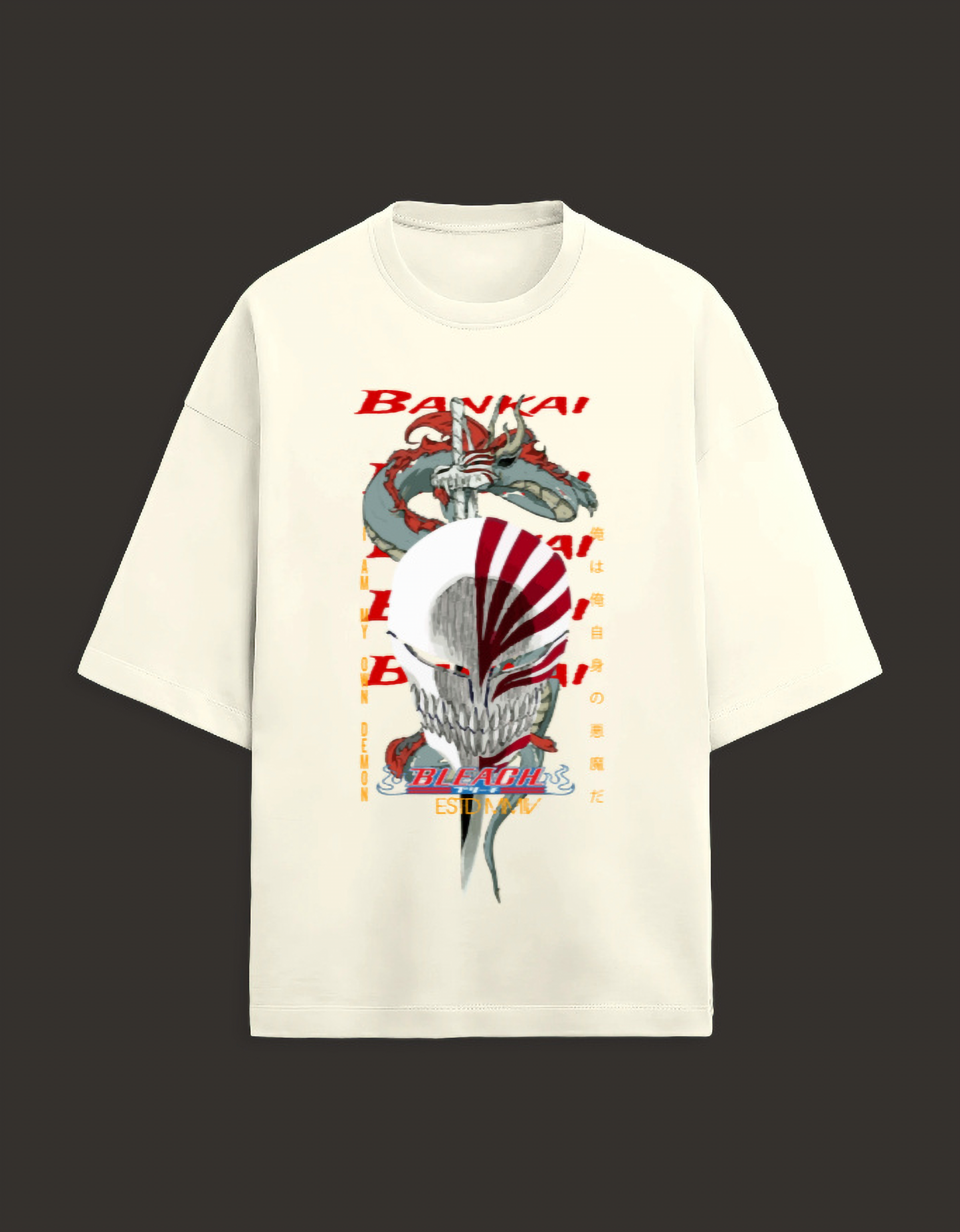Kurosaki - Bleach - Unisex Terry Oversized Tee