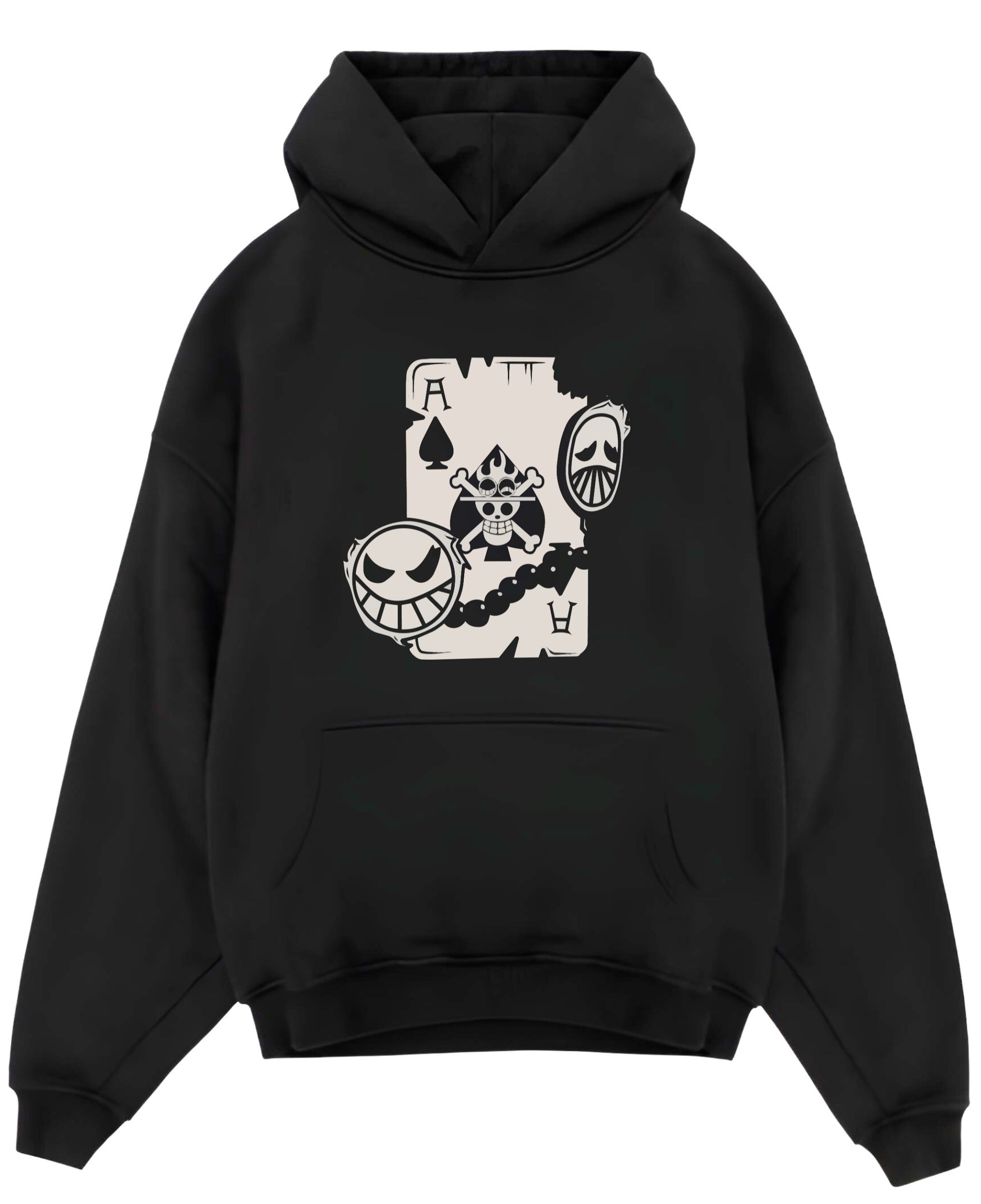 Black Oversized Hoodie Front Design
