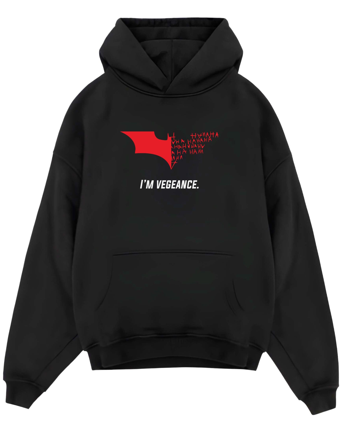 Black Oversized Hoodie Front Design