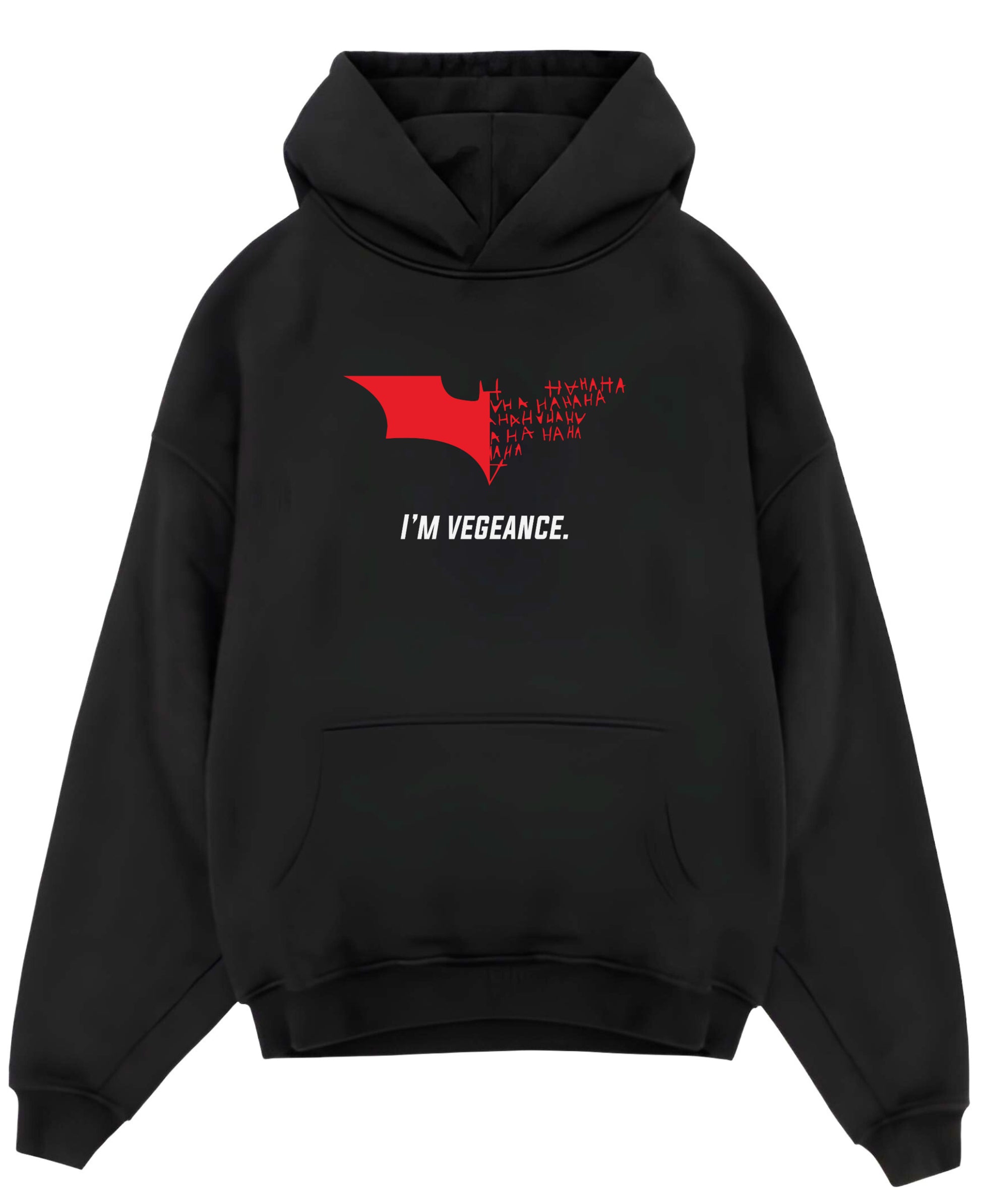 Black Oversized Hoodie Front Design