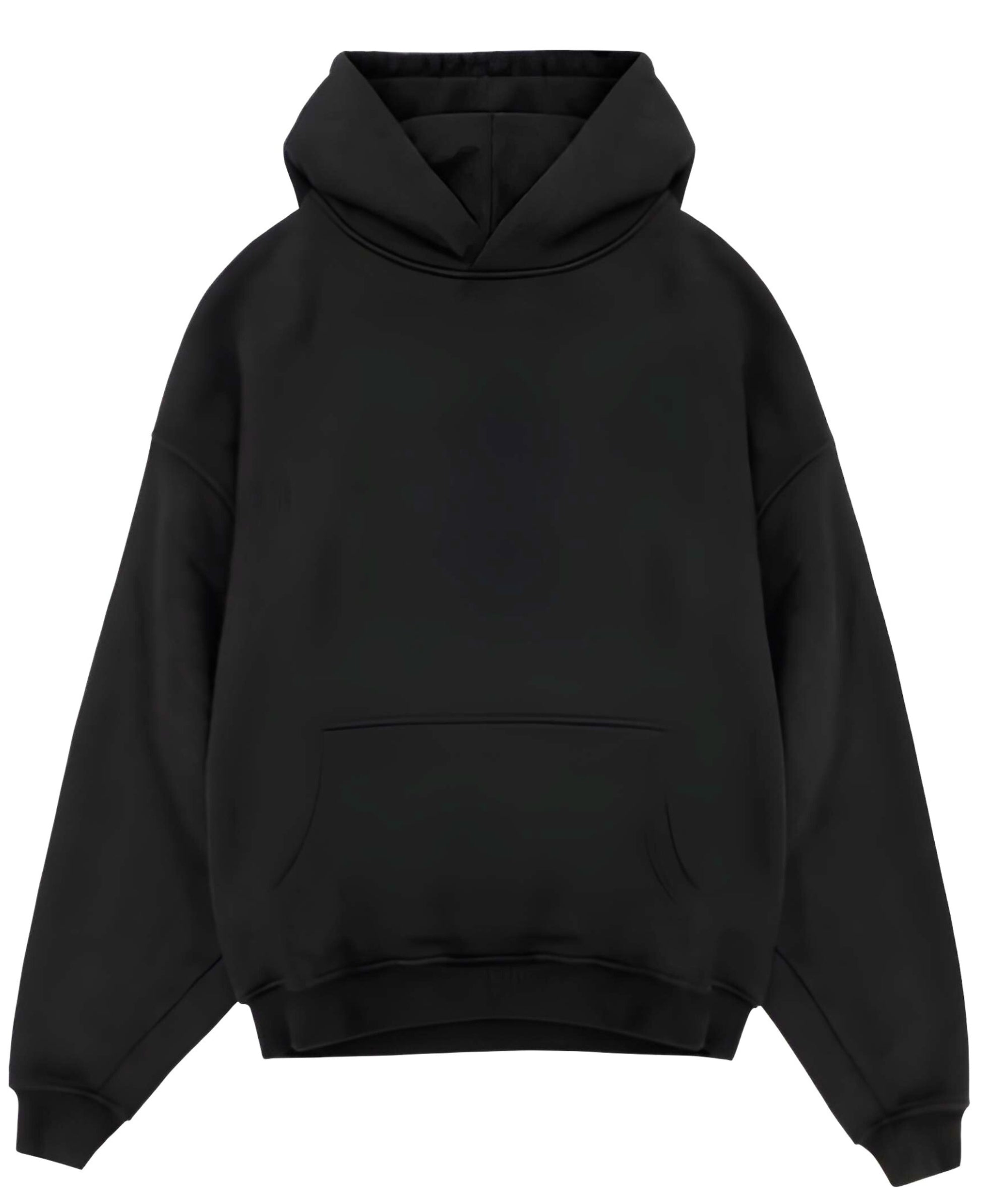 Black Oversized Hoodie Front Design