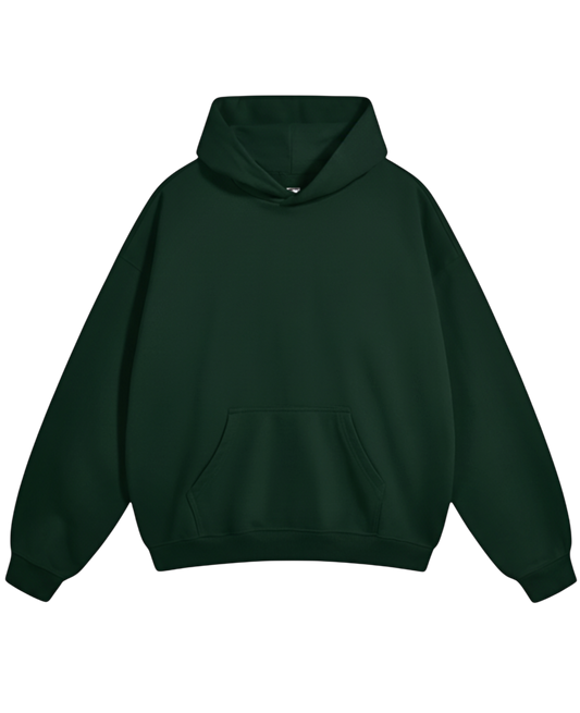 Unisex Oversized Hoodie - BOTTLE GREEN