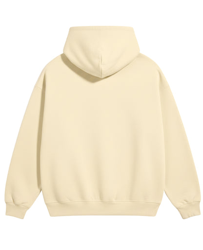 Cream Oversized Hoodie Back Design