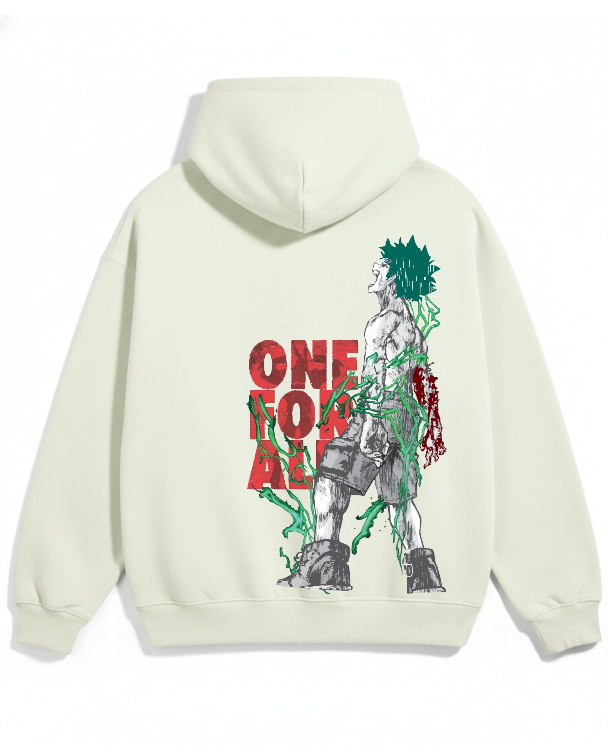 Cream Oversized Hoodie Back Design