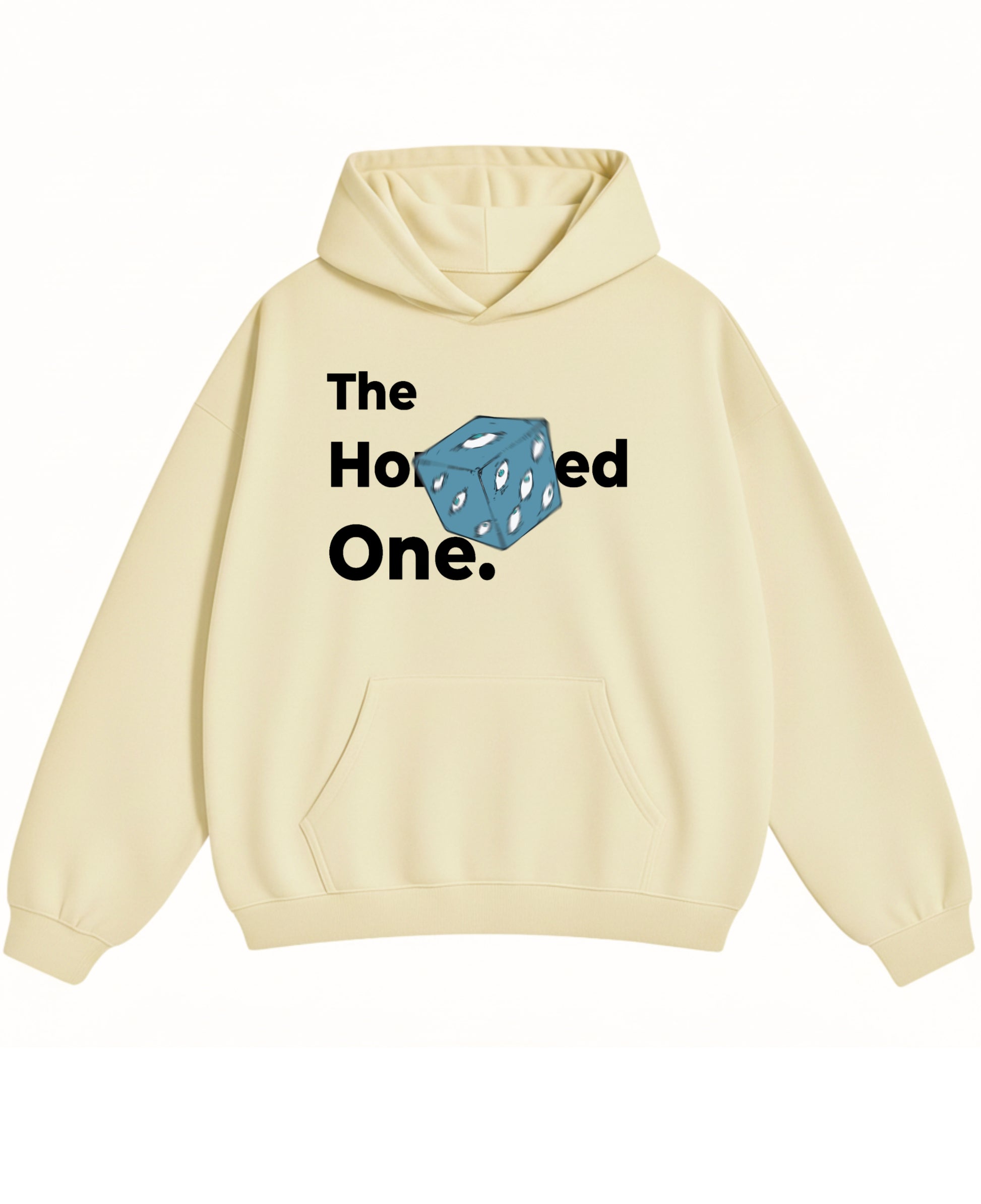 Cream Oversized Hoodie Front Design
