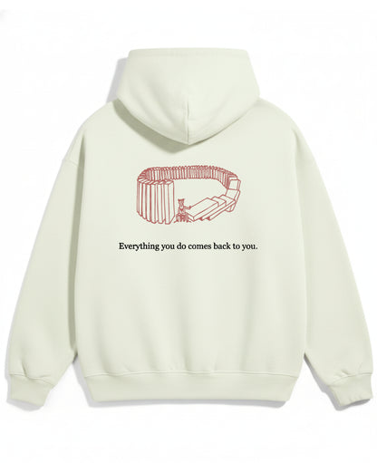 Off-White Oversized Hoodie Back Design