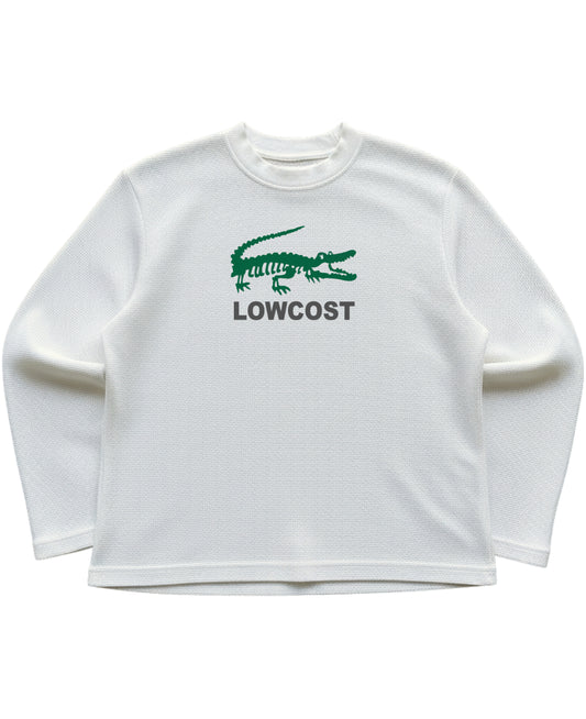 Off-white waffle knit oversized full-sleeve Front Design