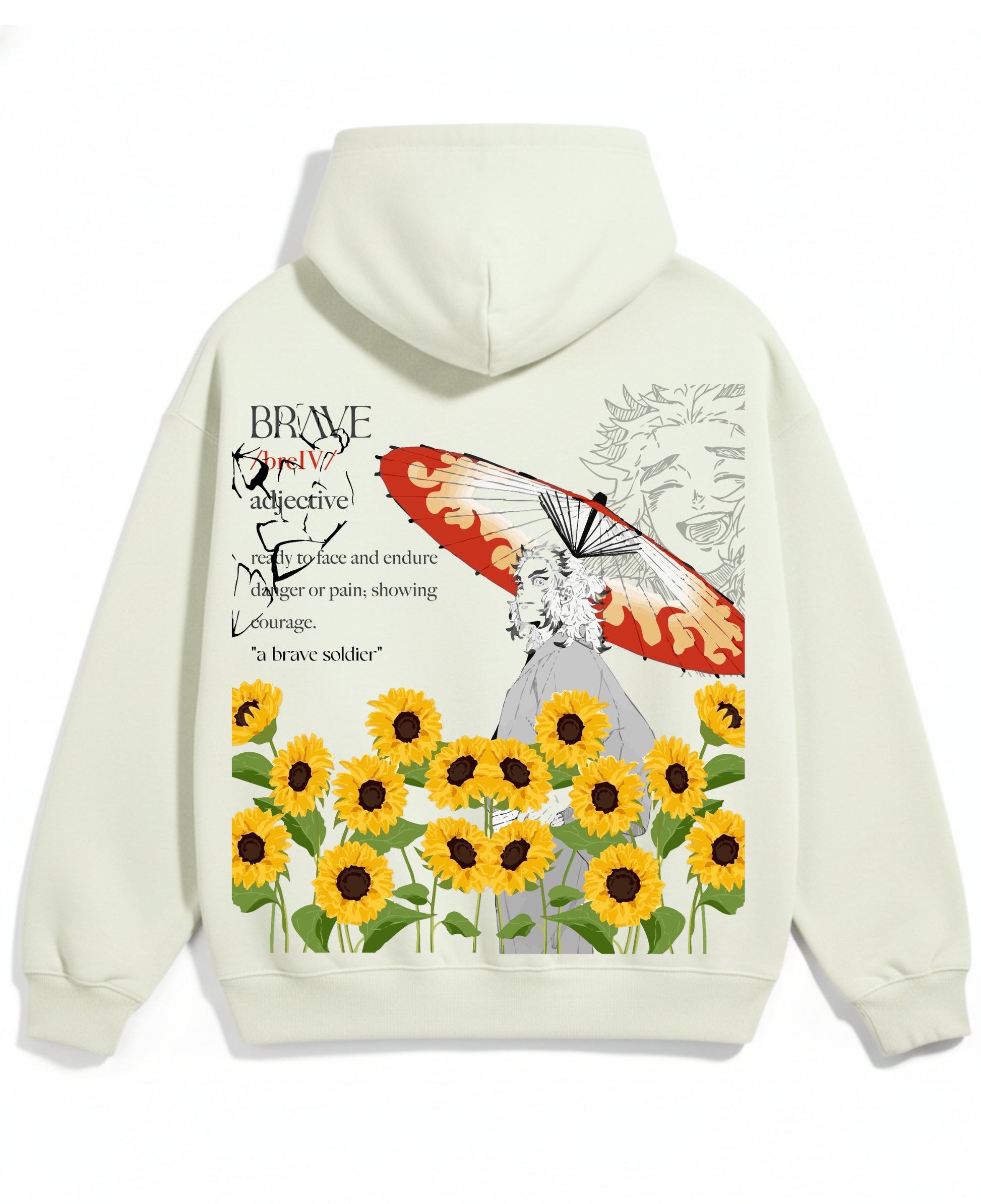 Off-White Oversized Hoodie Back Design