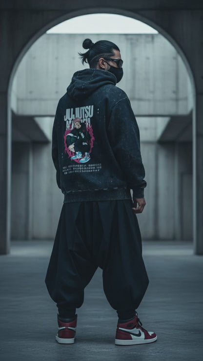 Sukuna's Vessel - Itadori - Unisex Acid Washed Hoodie