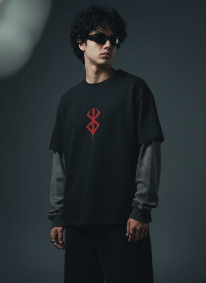 BERSERK® - Black With Acidwash Sleeve