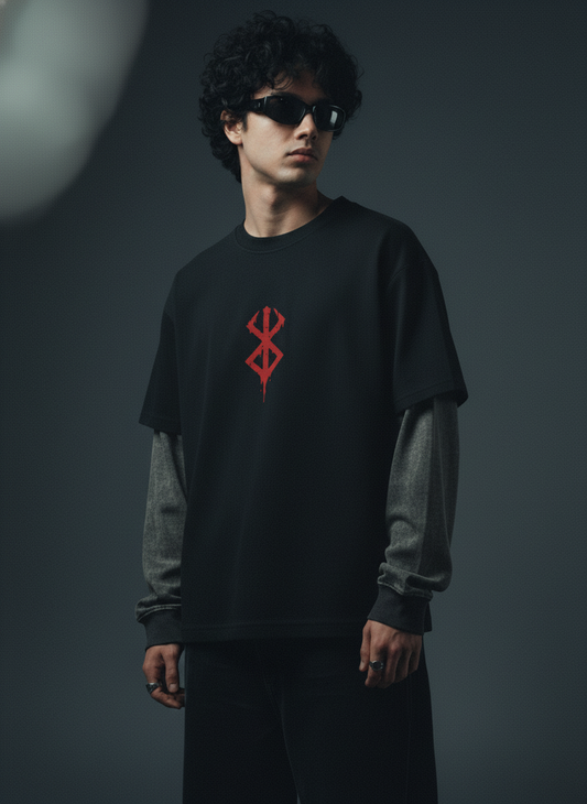 BERSERK® - Black With Acidwash Sleeve
