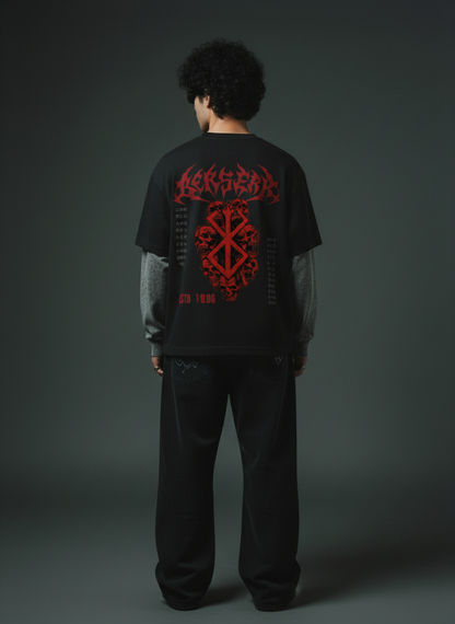 BERSERK® - Black With Acidwash Sleeve