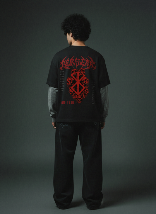 BERSERK® - Black With Acidwash Sleeve