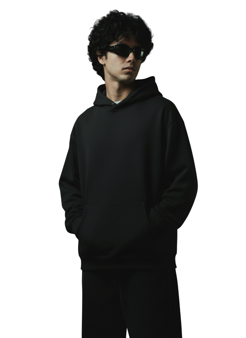 Unisex Oversized Hoodie - BLACK