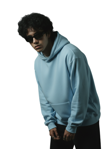 Unisex Oversized Hoodie - POWDER BROWN