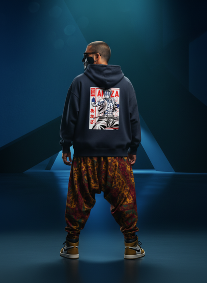 Fist of the Demon - Akaza - Unisex Oversized Hoodie
