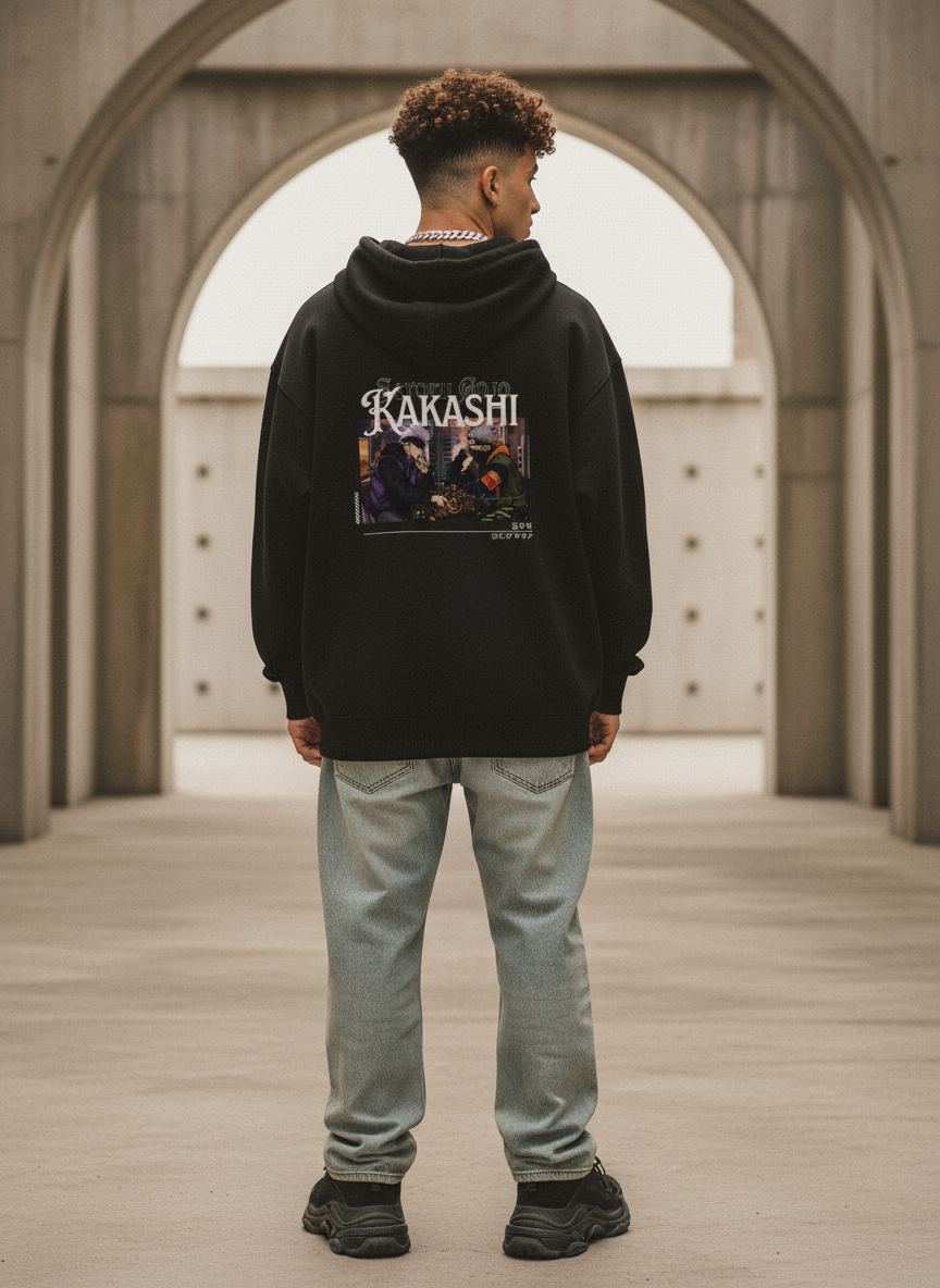 Masked Mentors - KakashiXGojo - Unisex Oversized Hoodie