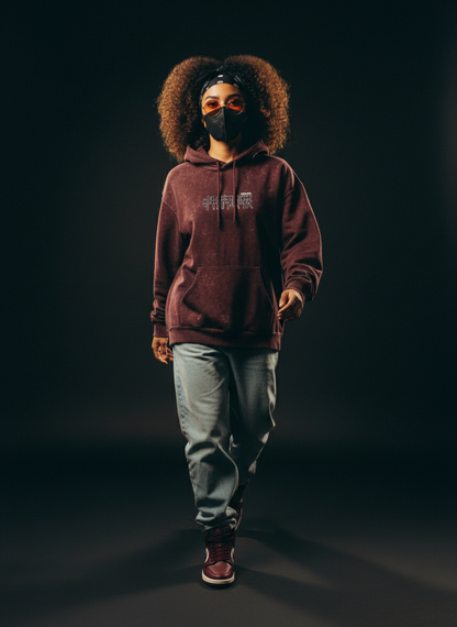 King of Curses - Sukuna - Unisex Acid Washed Hoodie