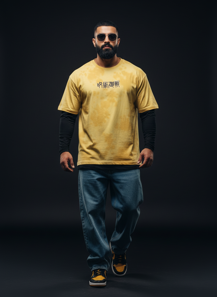 The Strongest - Gojo - Unisex Tie Dye Oversized T-Shirt