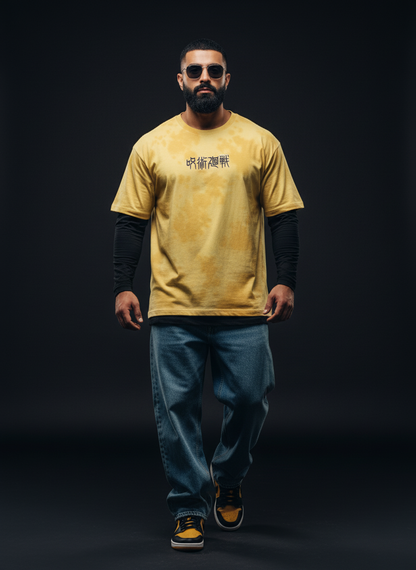 The Strongest - Gojo - Unisex Tie Dye Oversized T-Shirt