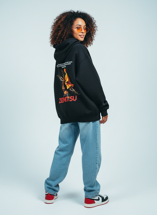 A Grandfather's Pride - Zenitsu - Unisex Oversized Hoodie