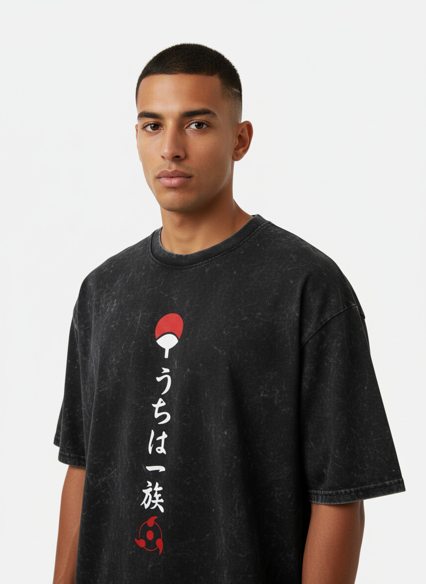 King of Illusions - Itachi - Unisex Acid Washed Oversized Tee